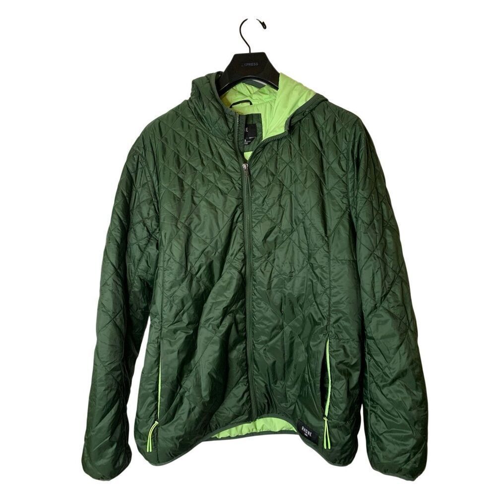 Rhone Tundra quilted jacket puffer winter coat green men's size XL